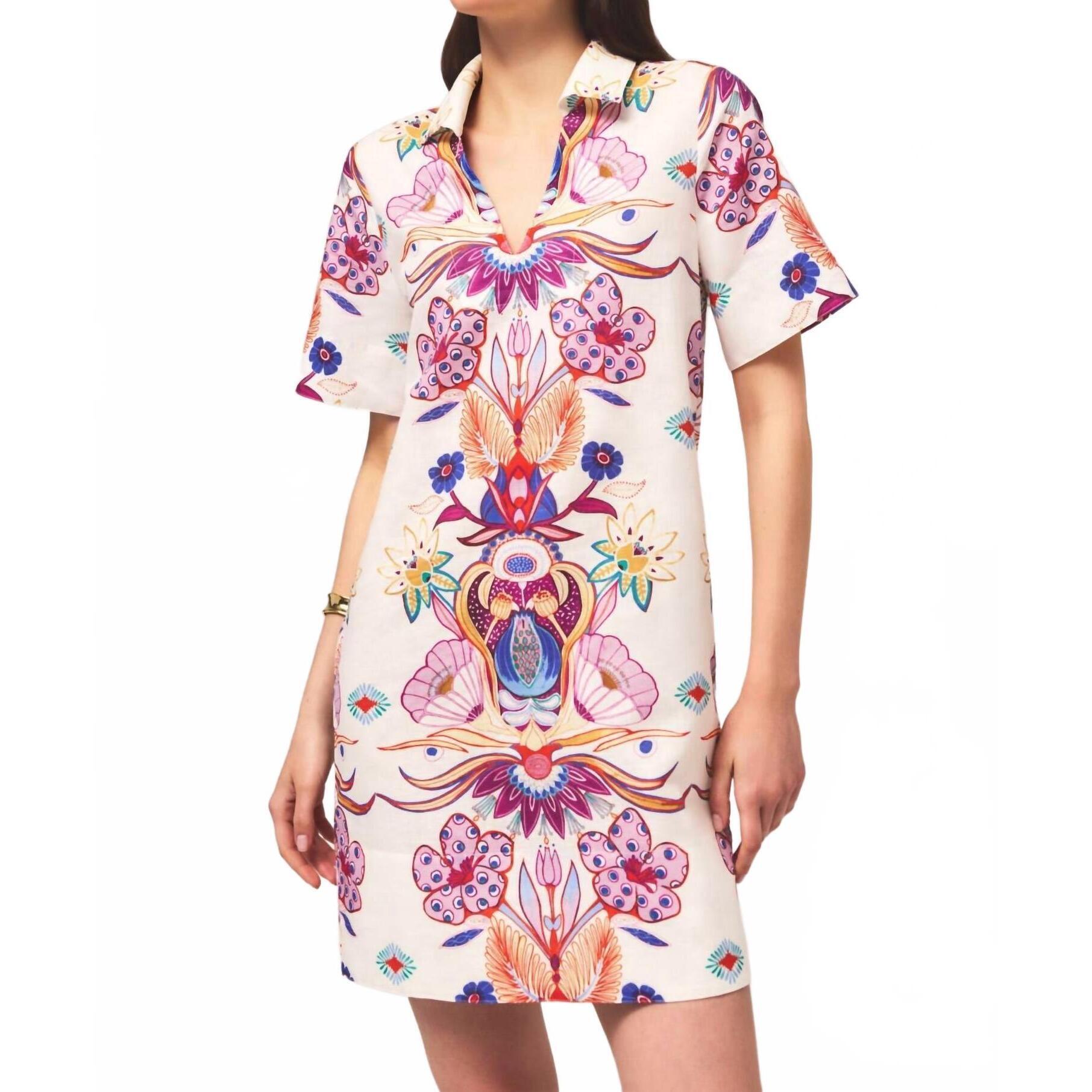 New Marie Oliver Dede Mini Dress In Lotus